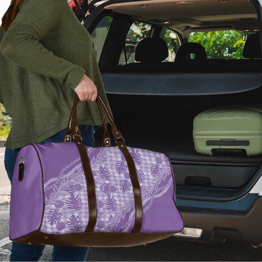 Hawaii Breadfruit Palaka Travel Bag Poni Maile Lei - Polynesian Pride