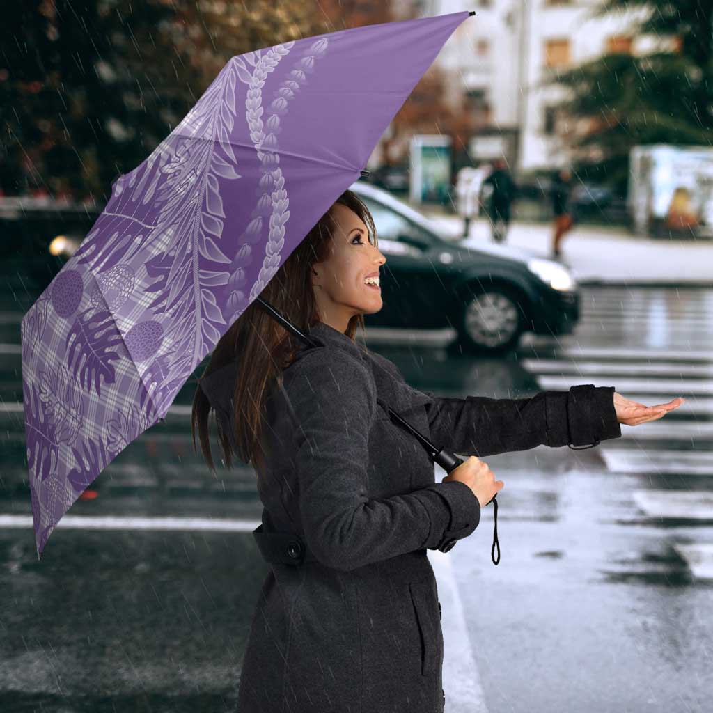 Hawaii Breadfruit Palaka Umbrella Poni Maile Lei LT9 - Polynesian Pride