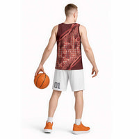 Hawaii Breadfruit Palaka Basketball Jersey Ulaula Maile Lei LT9 - Polynesian Pride