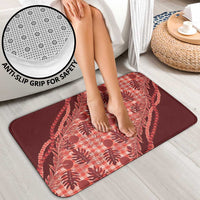 Hawaii Breadfruit Palaka Bathroom Set Ulaula Maile Lei - Polynesian Pride