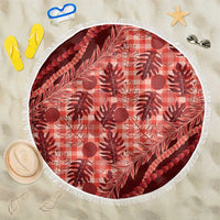 Hawaii Breadfruit Palaka Beach Blanket Ulaula Maile Lei - Polynesian Pride