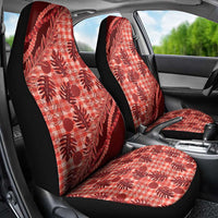 Hawaii Breadfruit Palaka Car Seat Cover Ulaula Maile Lei - Polynesian Pride