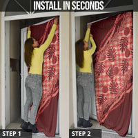 Hawaii Breadfruit Palaka Door Cover Ulaula Maile Lei LT9 - Polynesian Pride