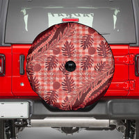 Hawaii Breadfruit Palaka Spare Tire Cover Ulaula Maile Lei - Polynesian Pride