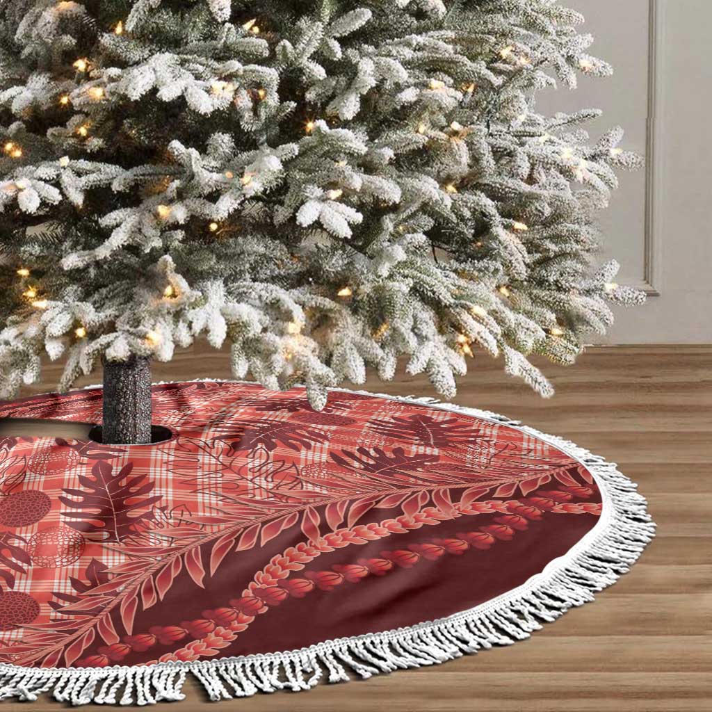 Hawaii Breadfruit Palaka Tree Skirt Ulaula Maile Lei LT9 - Polynesian Pride