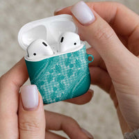 Hawaii Breadfruit Palaka AirPods Case Polu Opal Maile Lei - Polynesian Pride