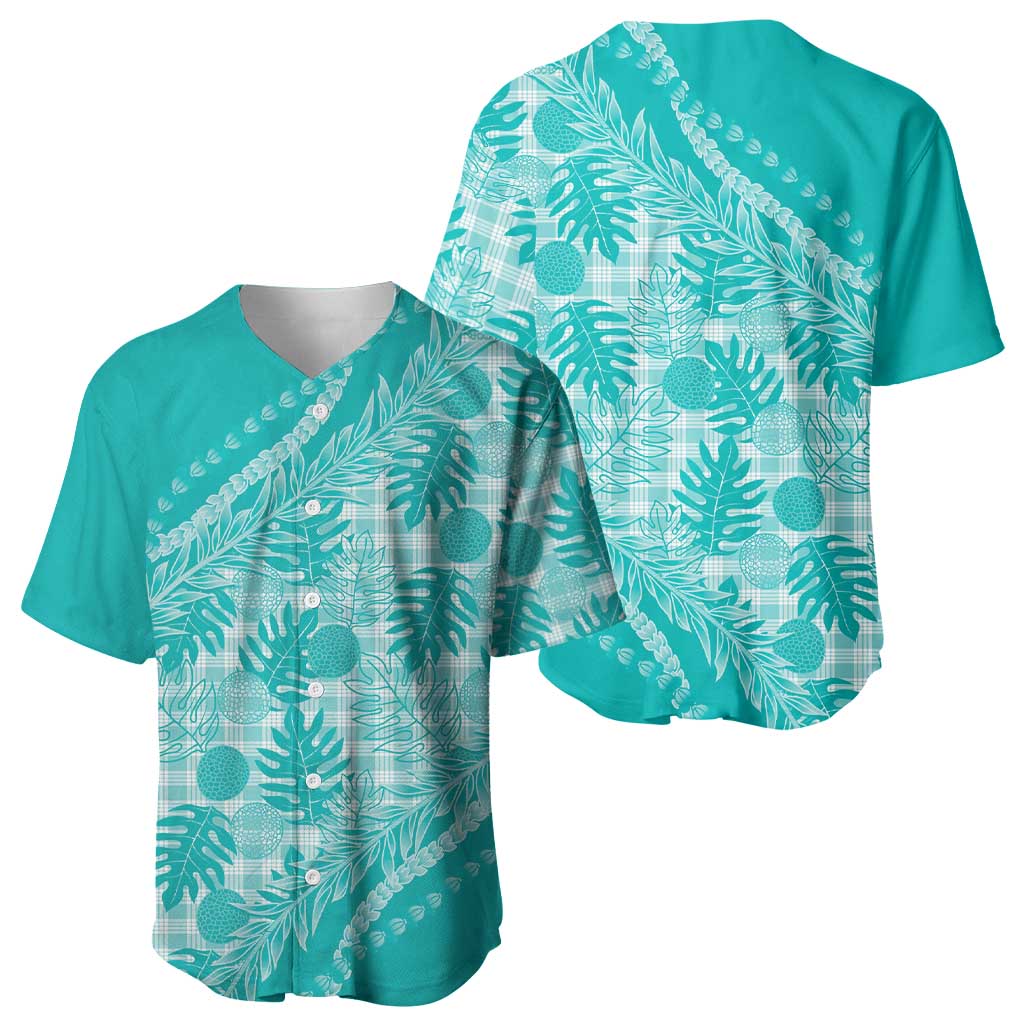 Hawaii Breadfruit Palaka Baseball Jersey Polu Opal Maile Lei LT9 - Polynesian Pride