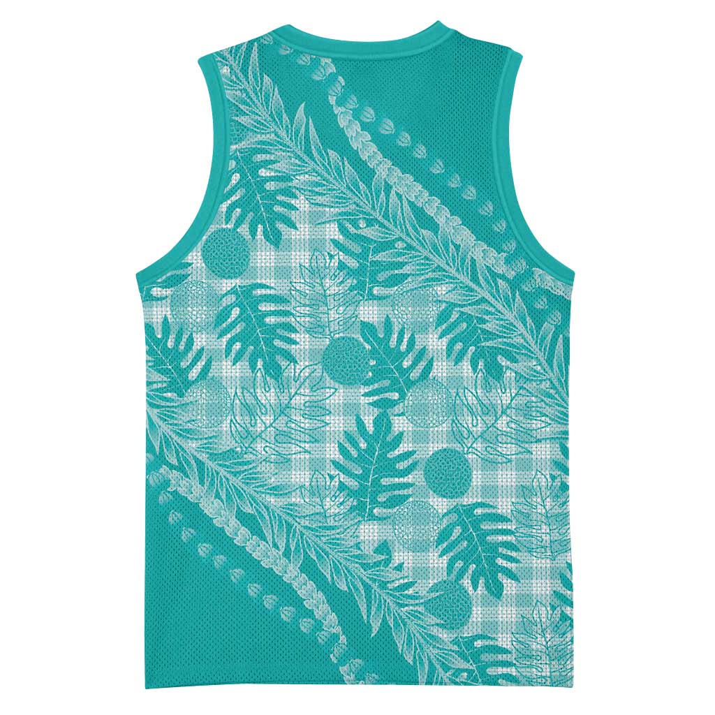 Hawaii Breadfruit Palaka Basketball Jersey Polu Opal Maile Lei LT9 - Polynesian Pride