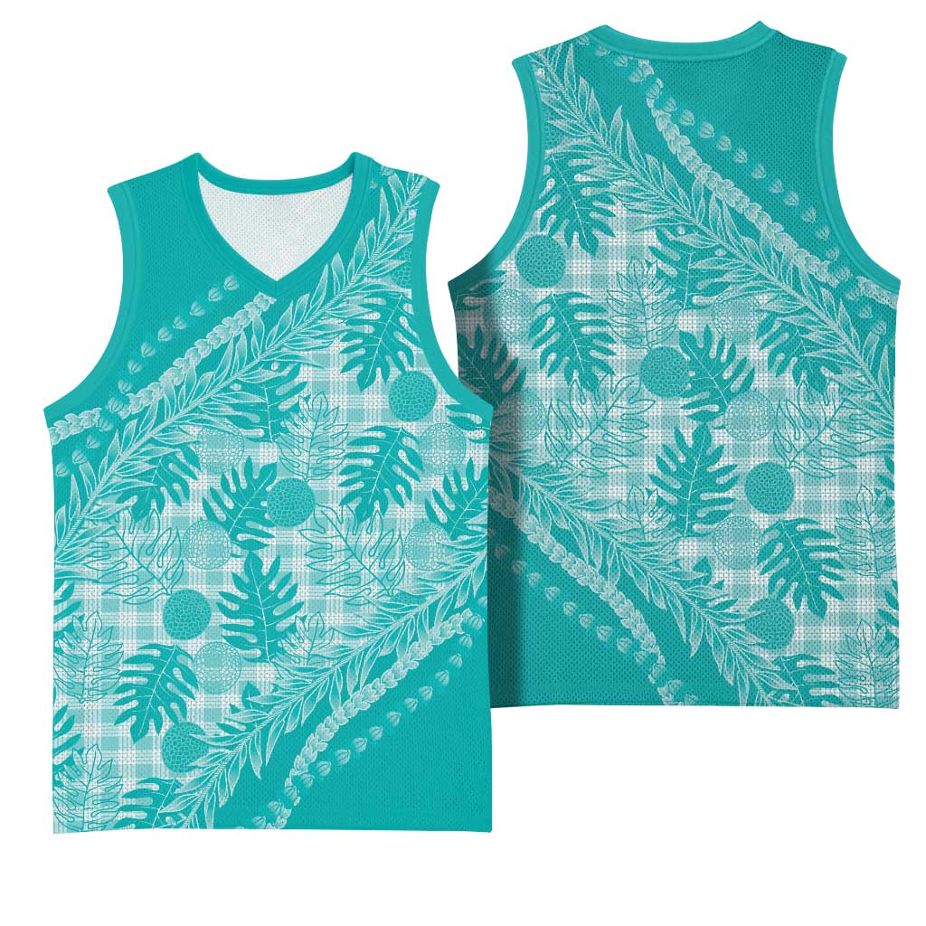 Hawaii Breadfruit Palaka Basketball Jersey Polu Opal Maile Lei LT9 - Polynesian Pride