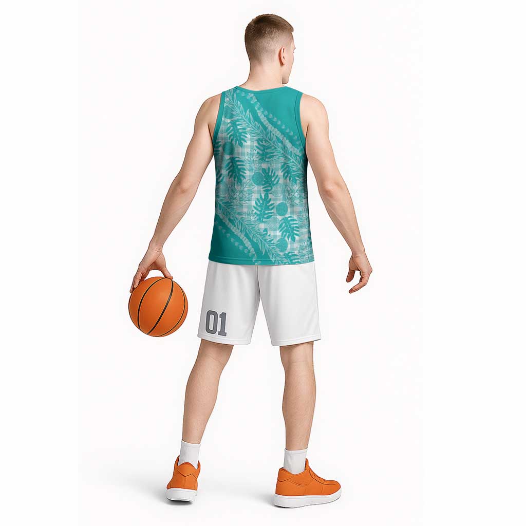 Hawaii Breadfruit Palaka Basketball Jersey Polu Opal Maile Lei LT9 - Polynesian Pride