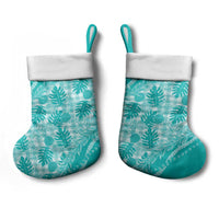 Hawaii Breadfruit Palaka Christmas Stocking Polu Opal Maile Lei - Polynesian Pride