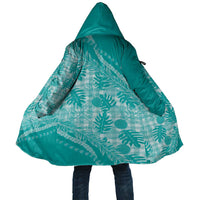 Hawaii Breadfruit Palaka Cloak Polu Opal Maile Lei LT9 Unisex Turquoise - Polynesian Pride