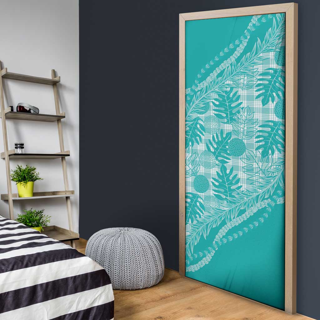 Hawaii Breadfruit Palaka Door Cover Polu Opal Maile Lei LT9 - Polynesian Pride