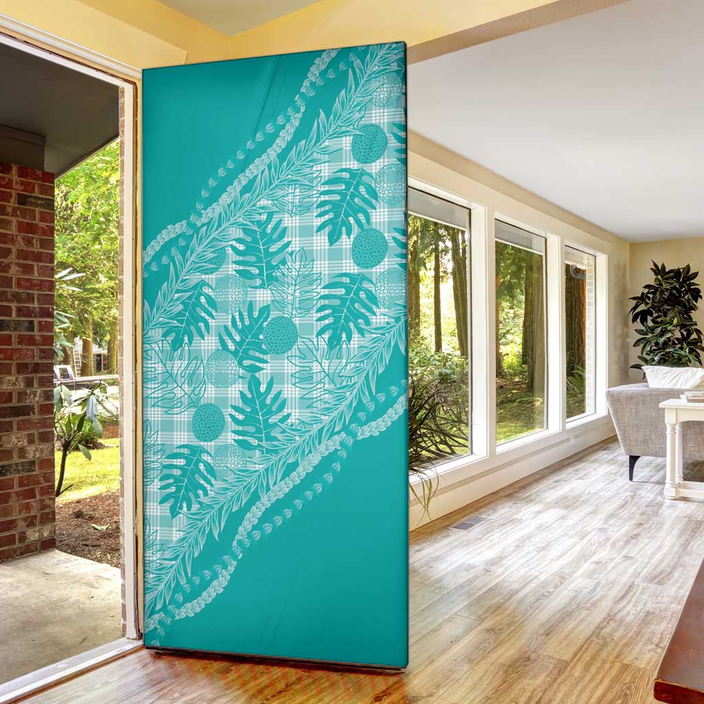 Hawaii Breadfruit Palaka Door Cover Polu Opal Maile Lei LT9 - Polynesian Pride