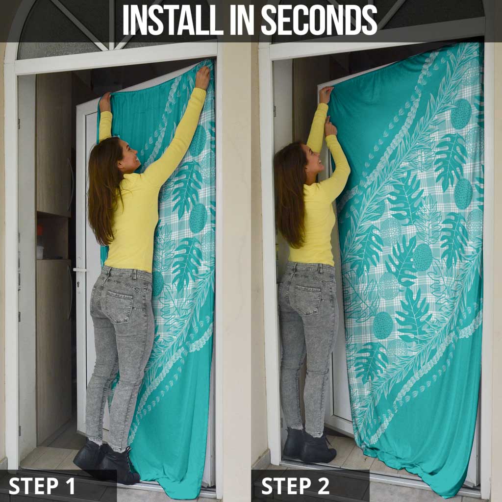 Hawaii Breadfruit Palaka Door Cover Polu Opal Maile Lei LT9 - Polynesian Pride