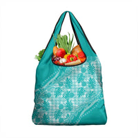 Hawaii Breadfruit Palaka Grocery Bag Polu Opal Maile Lei - Polynesian Pride