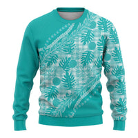 Hawaii Breadfruit Palaka Ugly Christmas Sweater Polu Opal Maile Lei - Polynesian Pride