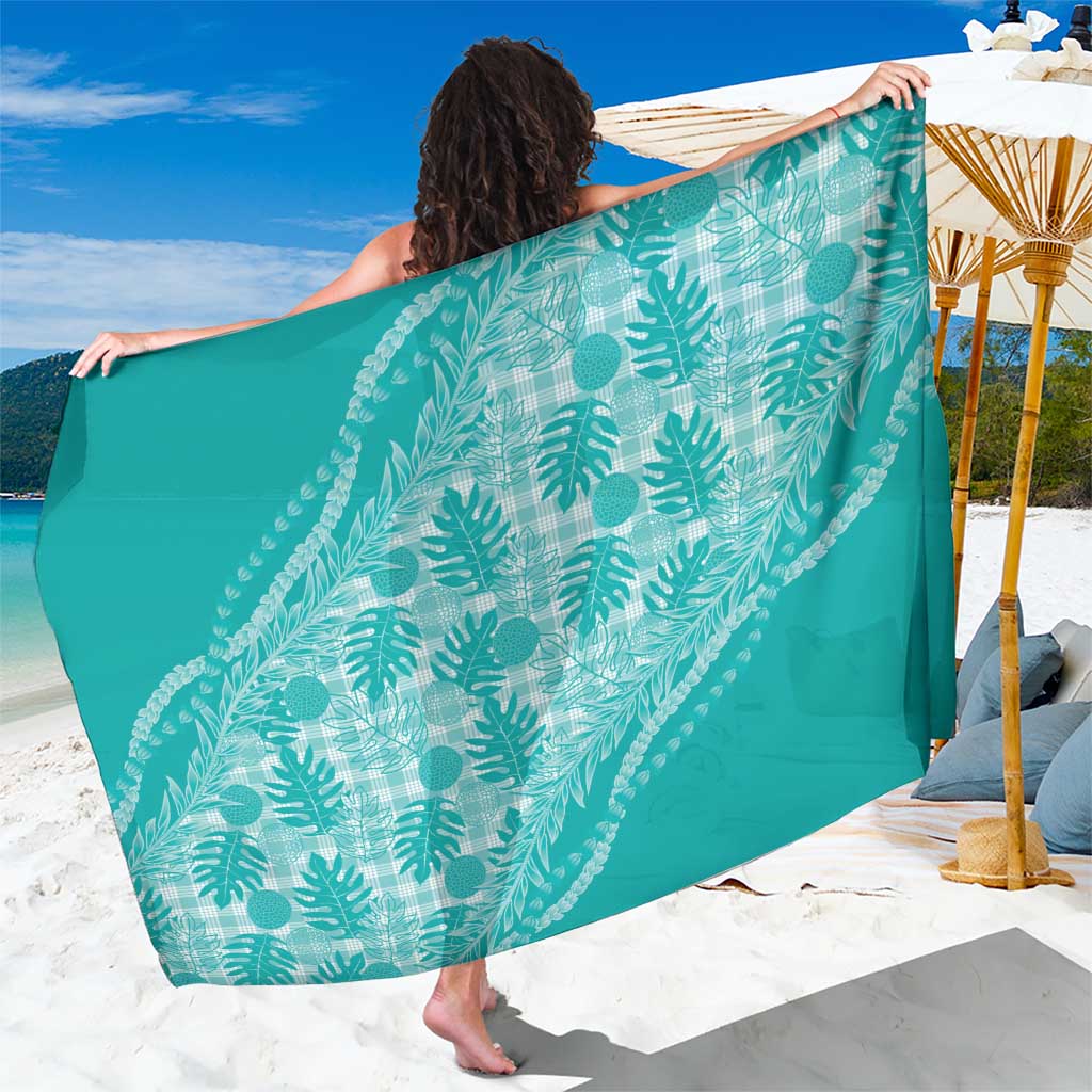 Hawaii Breadfruit Palaka Sarong Polu Opal Maile Lei - Polynesian Pride