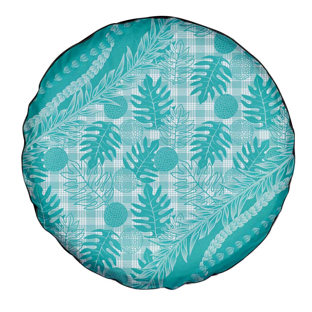 Hawaii Breadfruit Palaka Spare Tire Cover Polu Opal Maile Lei - Polynesian Pride