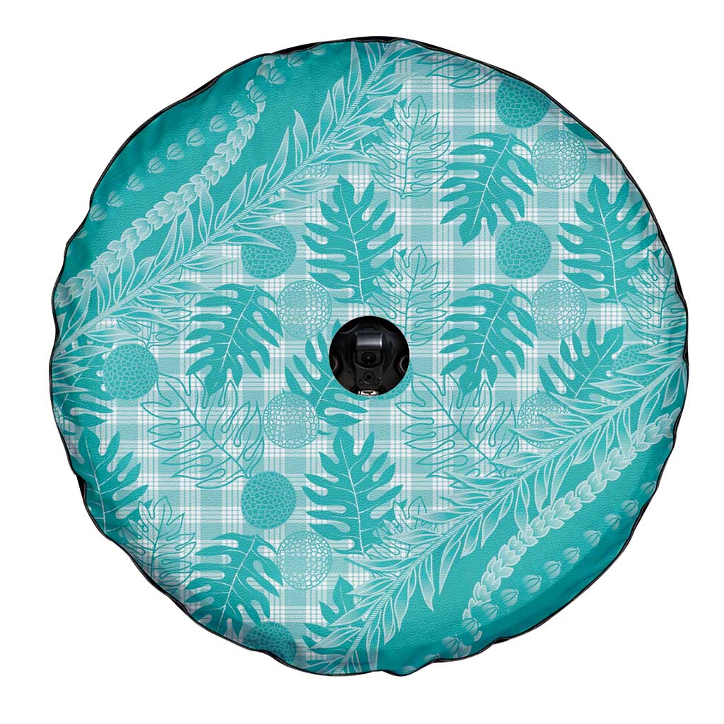 Hawaii Breadfruit Palaka Spare Tire Cover Polu Opal Maile Lei - Polynesian Pride