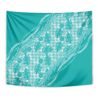 Hawaii Breadfruit Palaka Tapestry Polu Opal Maile Lei - Polynesian Pride