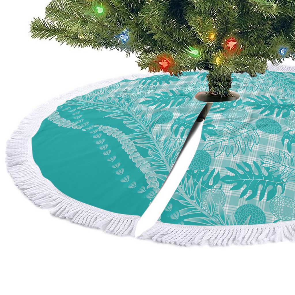 Hawaii Breadfruit Palaka Tree Skirt Polu Opal Maile Lei LT9 - Polynesian Pride