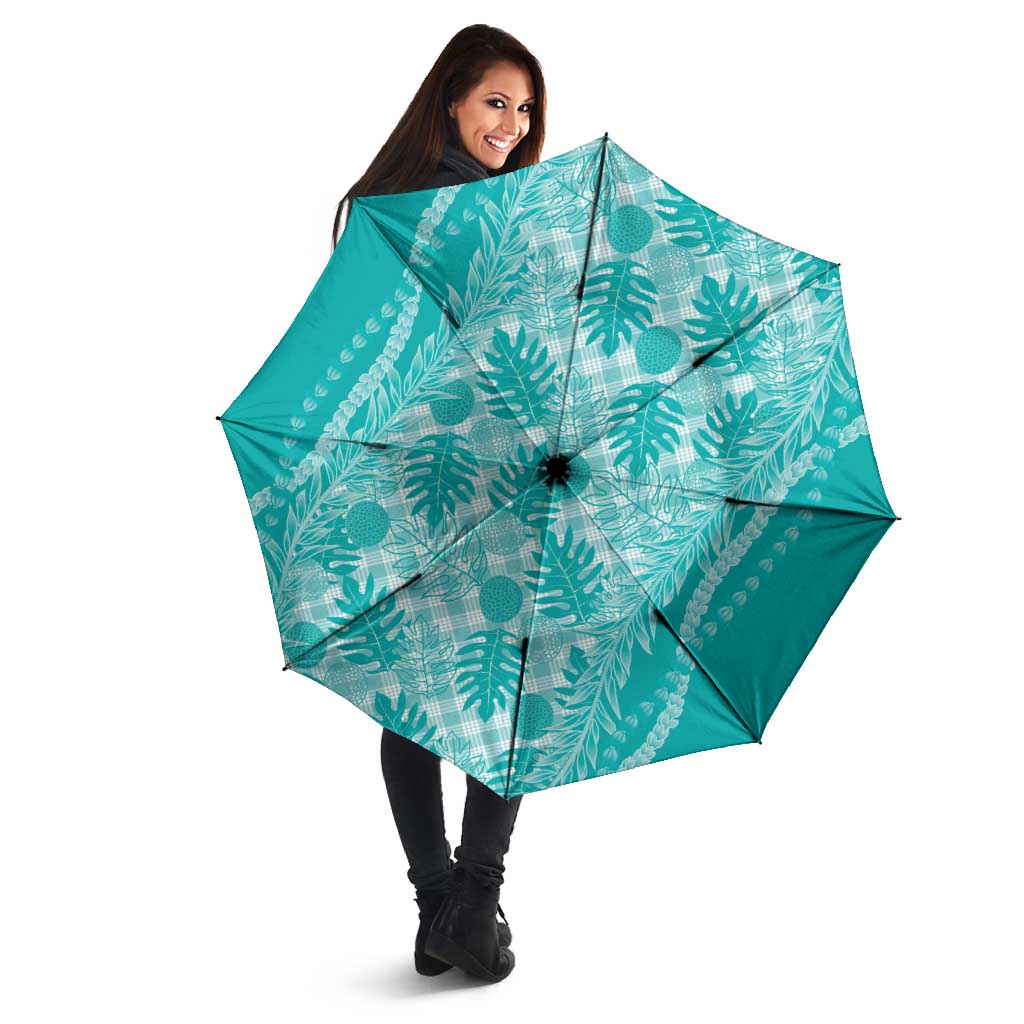 Hawaii Breadfruit Palaka Umbrella Polu Opal Maile Lei LT9 - Polynesian Pride