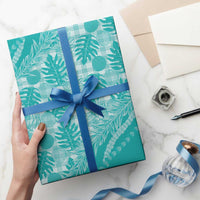 Hawaii Breadfruit Palaka Wrapping Paper Polu Opal Maile Lei LT9 - Polynesian Pride