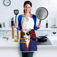 American Samoa Heart Tribal Personalized Apron Polynesian Patterns LT9 - Polynesian Pride