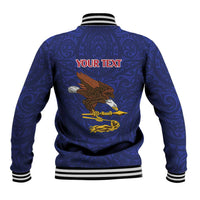 American Samoa Heart Tribal Personalized Baseball Jacket Polynesian Patterns LT9 - Polynesian Pride