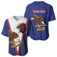 American Samoa Heart Tribal Personalized Baseball Jersey Polynesian Patterns LT9 - Polynesian Pride
