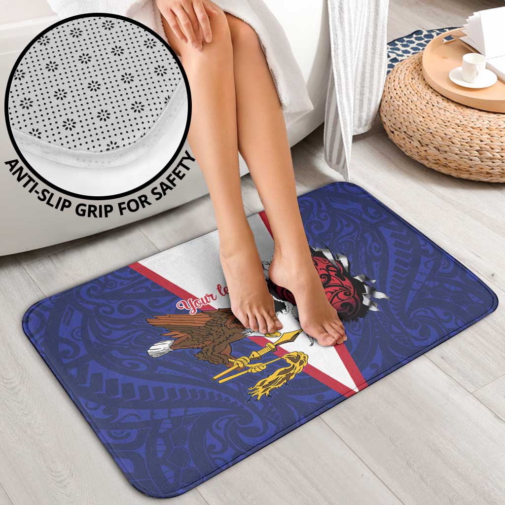 American Samoa Heart Tribal Personalized Bathroom Set Polynesian Patterns LT9 - Polynesian Pride