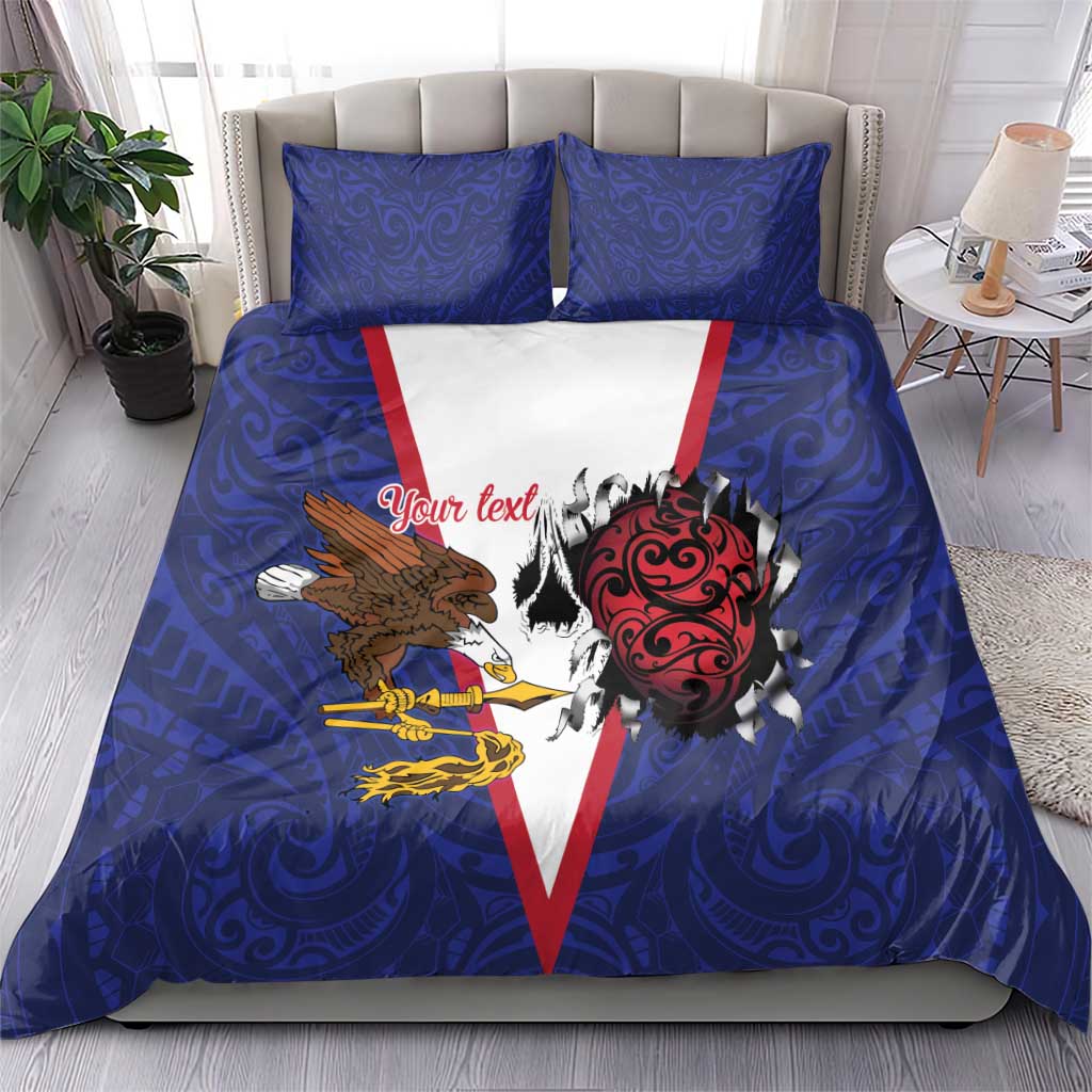 American Samoa Heart Tribal Personalized Bedding Set Polynesian Patterns LT9 - Polynesian Pride