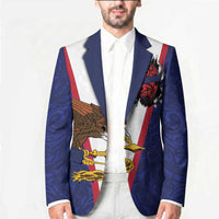 American Samoa Heart Tribal Personalized Blazer Polynesian Patterns LT9 - Polynesian Pride