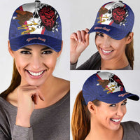 American Samoa Heart Tribal Personalized Classic Cap Polynesian Patterns LT9 - Polynesian Pride