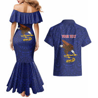 American Samoa Heart Tribal Personalized Couples Matching Mermaid Dress and Hawaiian Shirt Polynesian Patterns LT9 - Polynesian Pride