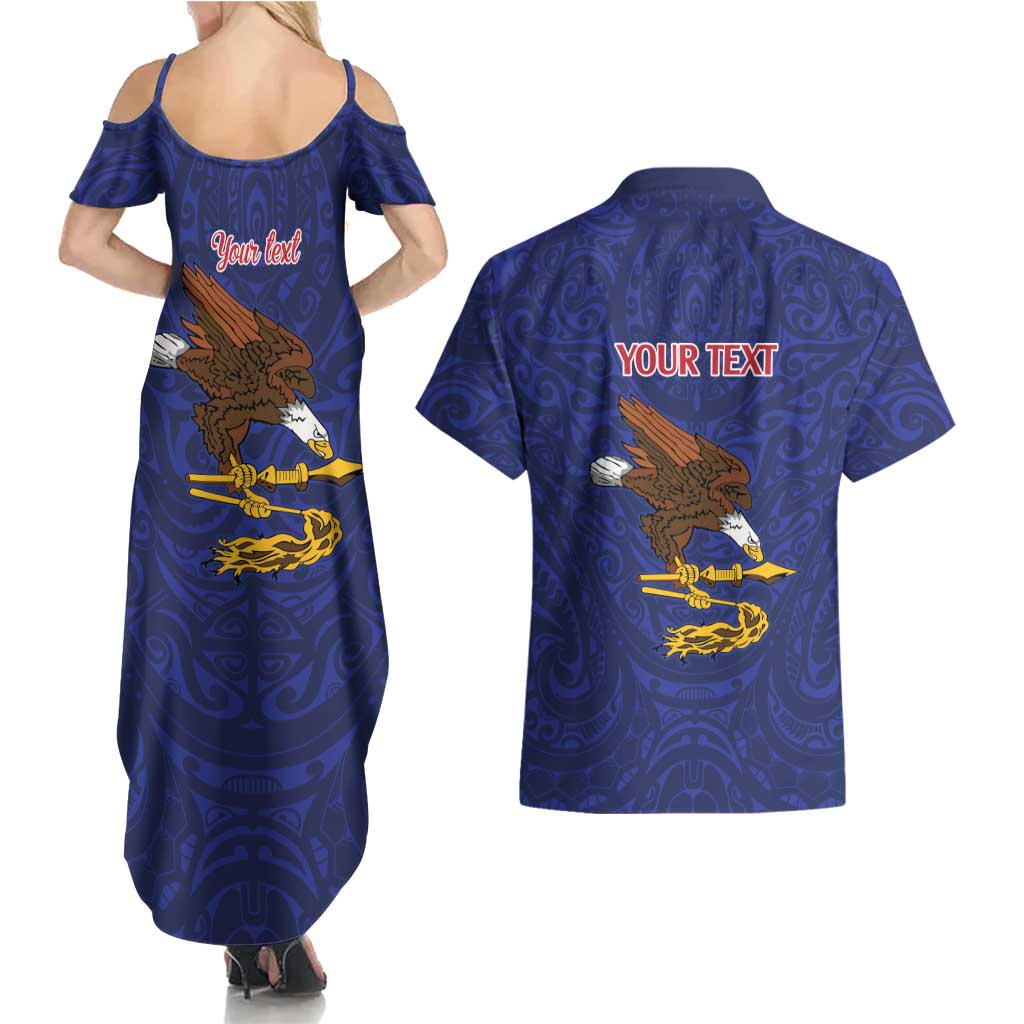 American Samoa Heart Tribal Personalized Couples Matching Summer Maxi Dress and Hawaiian Shirt Polynesian Patterns LT9 - Polynesian Pride