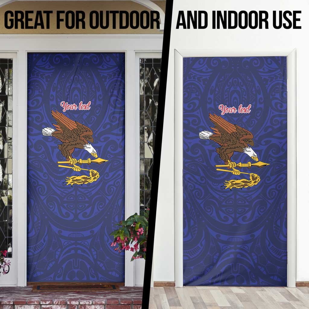 American Samoa Heart Tribal Personalized Door Cover Polynesian Patterns LT9 - Polynesian Pride