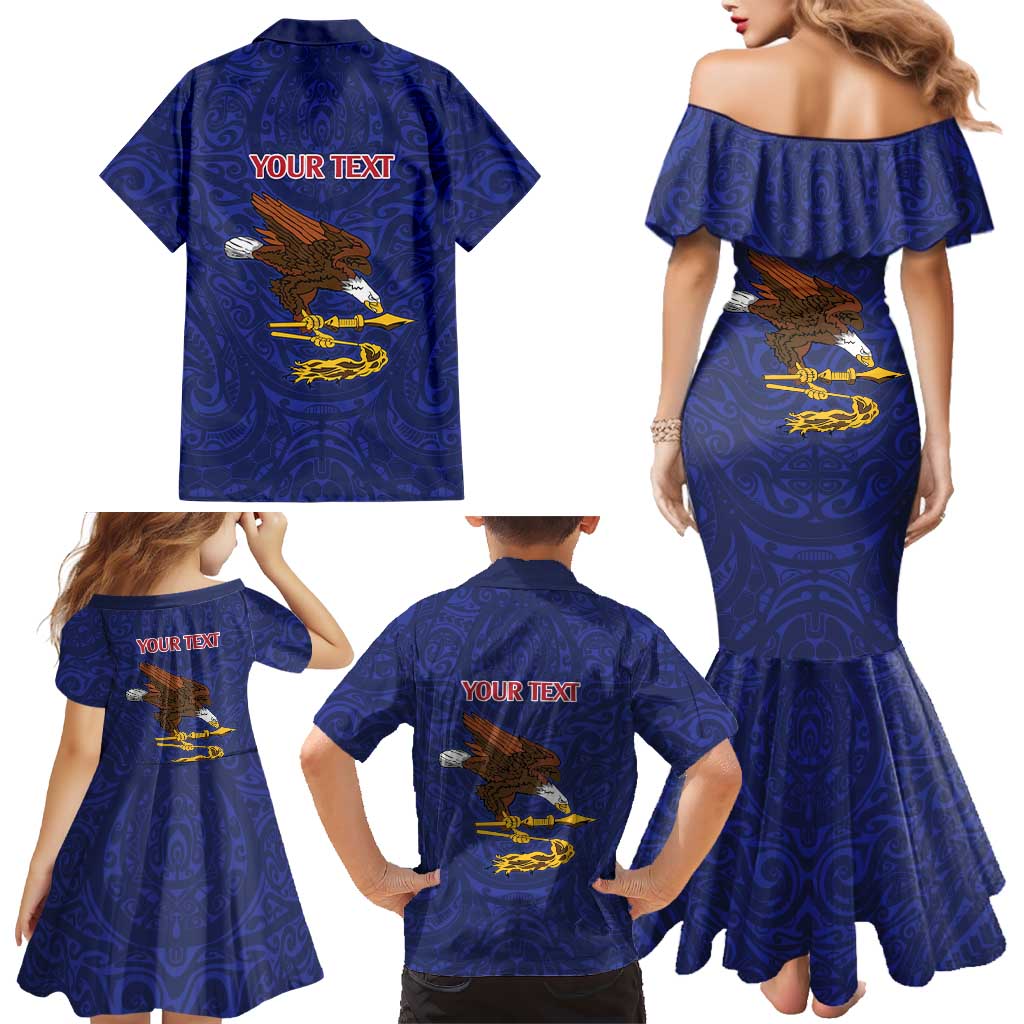 American Samoa Heart Tribal Personalized Family Matching Mermaid Dress and Hawaiian Shirt Polynesian Patterns LT9 - Polynesian Pride