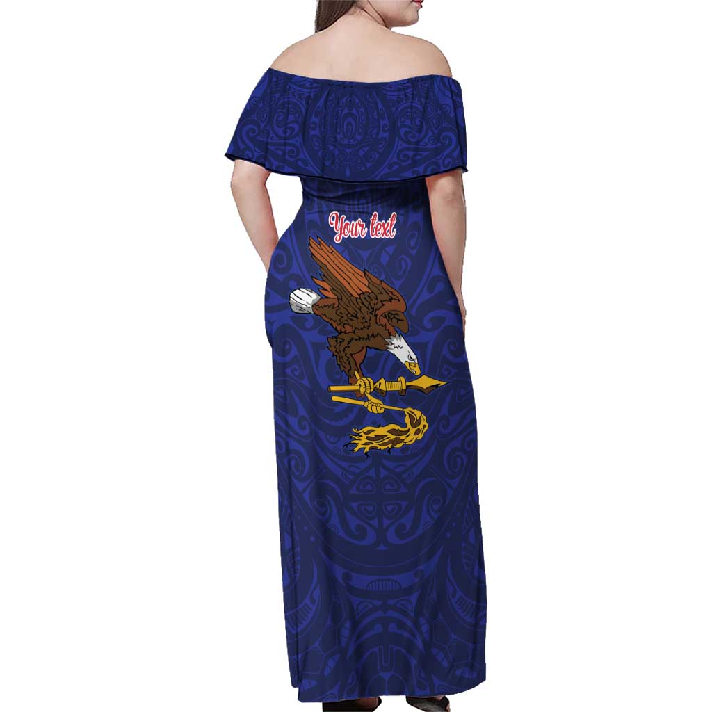American Samoa Heart Tribal Personalized Family Matching Off Shoulder Maxi Dress and Hawaiian Shirt Polynesian Patterns LT9 - Polynesian Pride