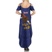 American Samoa Heart Tribal Personalized Family Matching Summer Maxi Dress and Hawaiian Shirt Polynesian Patterns