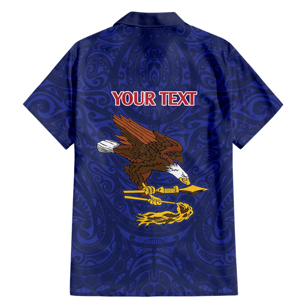 American Samoa Heart Tribal Personalized Hawaiian Shirt Polynesian Patterns