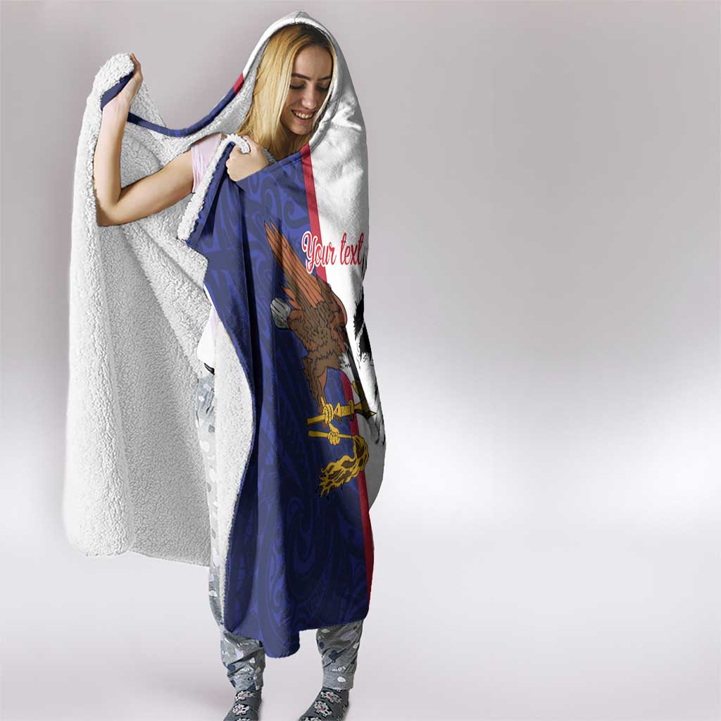 American Samoa Heart Tribal Personalized Hooded Blanket Polynesian Patterns LT9 - Polynesian Pride