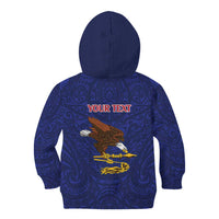 American Samoa Heart Tribal Personalized Kid Hoodie Polynesian Patterns LT9 - Polynesian Pride