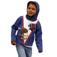 American Samoa Heart Tribal Personalized Kid Hoodie Polynesian Patterns LT9 - Polynesian Pride