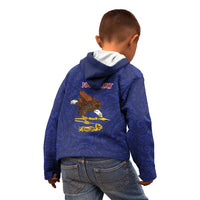 American Samoa Heart Tribal Personalized Kid Hoodie Polynesian Patterns LT9 - Polynesian Pride