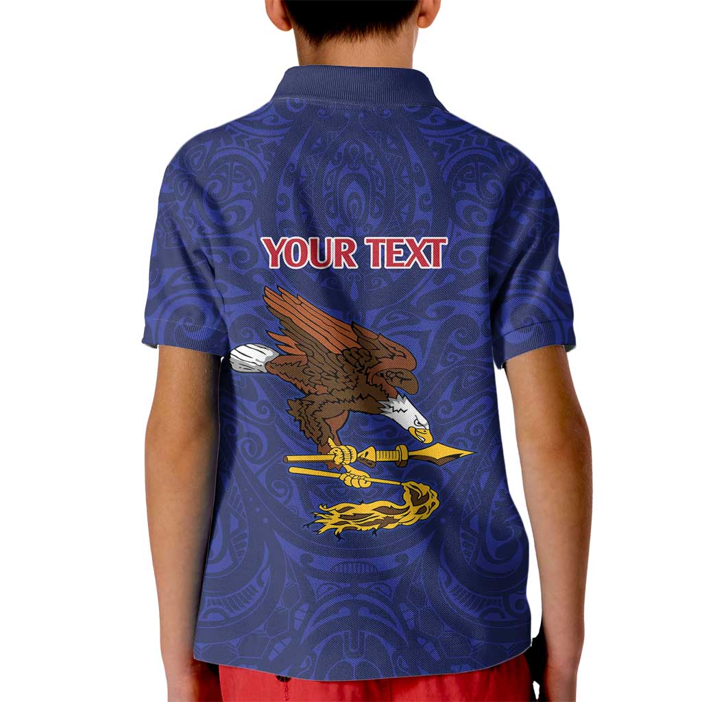 American Samoa Heart Tribal Personalized Kid Polo Shirt Polynesian Patterns LT9 - Polynesian Pride