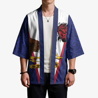 American Samoa Heart Tribal Personalized Kimono Polynesian Patterns LT9 - Polynesian Pride