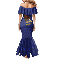 American Samoa Heart Tribal Personalized Mermaid Dress Polynesian Patterns LT9 - Polynesian Pride