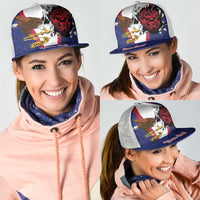 American Samoa Heart Tribal Personalized Mesh Trucker Cap Polynesian Patterns LT9 - Polynesian Pride